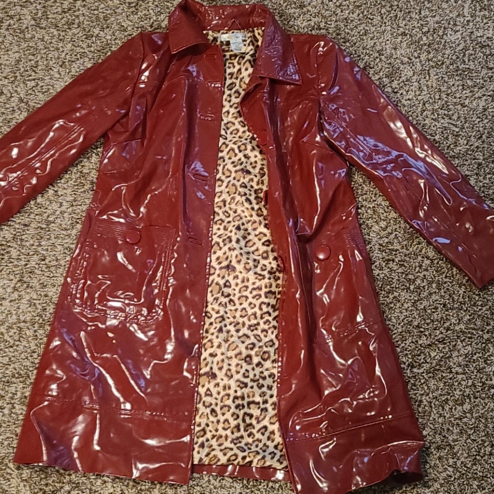 Vinyl rain coat